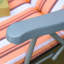 Vega Reclining Garden Chair Set of 2, 5-Level Adjustable Orange Stripe