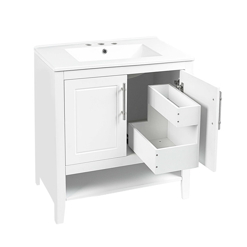 Meuble-lavabo multifonctionnel avec tiroirs