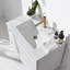 Meuble-lavabo mural simple flottant 30 po avec comptoir en céramique
