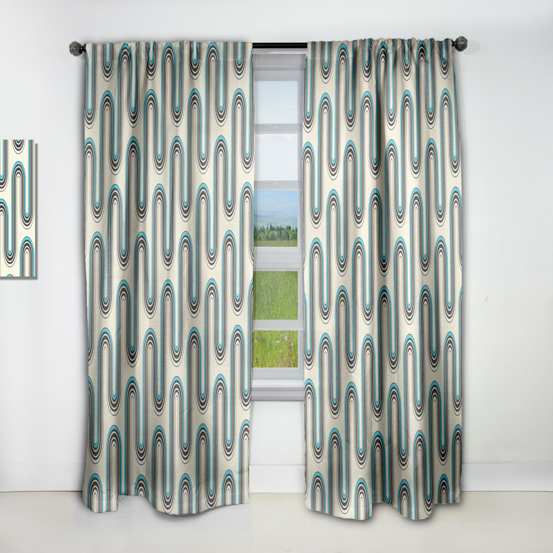 Rideau en lin / polyester, L 52 po x L 63 po