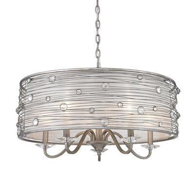 Lustre tambour 5 lumières Barneveld