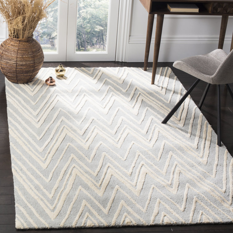 Sherborne Chevron Wool Hand Woven Area Rug