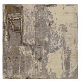 Hand Knotted Area Rug in Grey