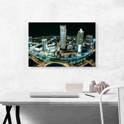 Warsaw Capital of Poland Skyline - Wrapped Canvas Photograph Print