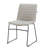 Lagan Leather/Polyester Office Guest Chair – Ergonomic Desk & Conference Seating with Stainless Steel Base, Fixed Arms & Lumbar Support-1020249386