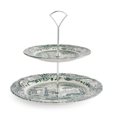 Présentoir à gâteaux à 2 niveaux Heritage Green