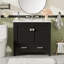 Meuble-lavabo moderne avec rangement avancé et lavabo durable-322738032