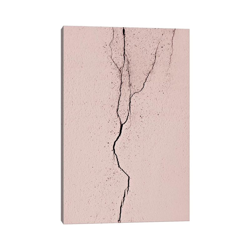 Bella Italia Shabby Wall Rose by Monika Strigel - Wrapped Canvas Print, 20.32 cm H x 30.48 cm W