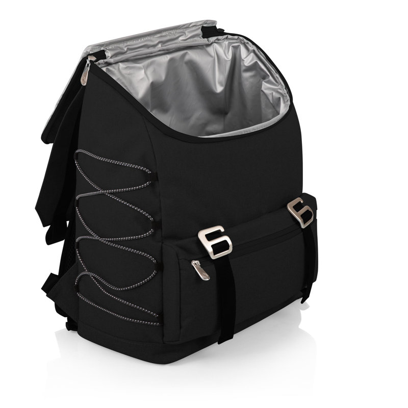 Sac à dos pour glacière extérieure à côtés souples et à traverses souples, Noir