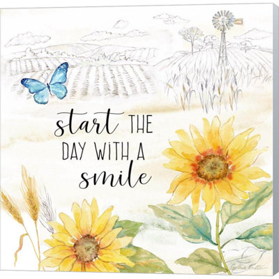 Good Morning Sunshine IX-Smile by Cynthia Coulter - Wrapped Canvas Print