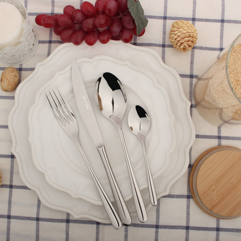 17 Stories Pransh 24 Piece Stainless Steel Cutlery Set , Service for 6