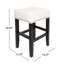 Ensemble de 2 tabourets de comptoir en cuir 26 po, 2 pièces-414734996