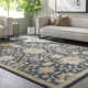 Arden Hand Tufted Wool Navy/Brown/Light Beige Rug