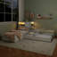 L-Shaped Storage Bed with Trundle and Drawer-656756296