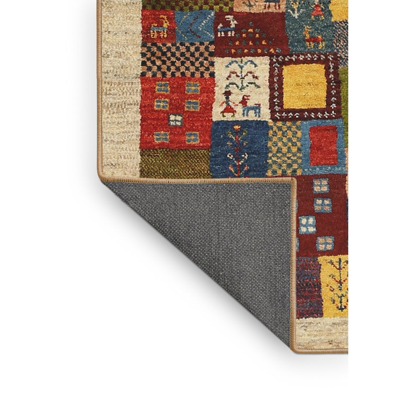 Tapis beige/brun/gris contemporain, Rectangle 5 pi x 7 pi