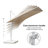Rossanna White Pole 9' x 11' Rectangular Economical Large Cantilever Umbrella with White Base-850778814
