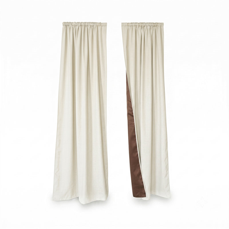 Room Darkening Blackout Curtain (Set of 2)