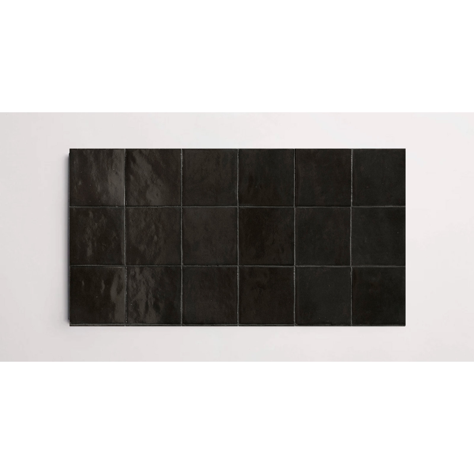Greenwich 4" x 4" Glossy, Nero