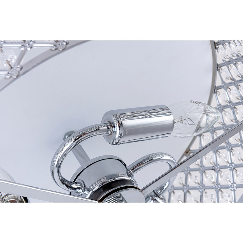 Salas Semi Flush Mount, Polished Chrome