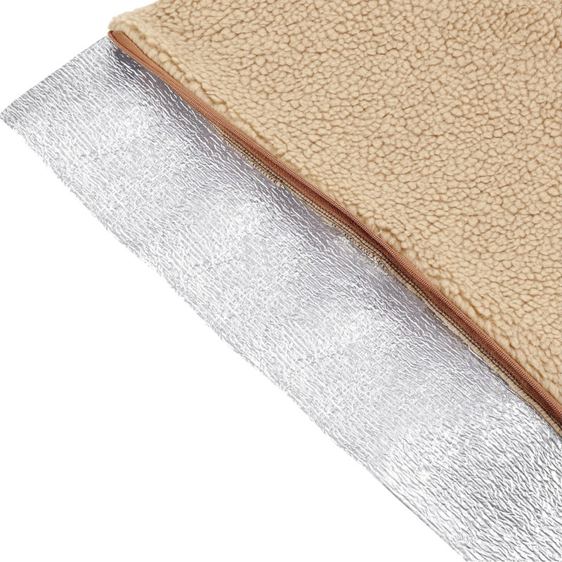 Emiry Faux Fur Pet Bed, Khaki