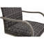 Chaises de patio confortables, cour de ferme moderne en osier d'acier