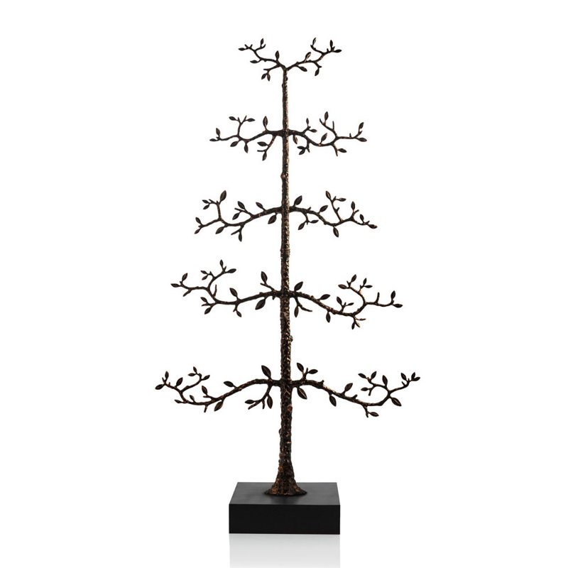 Espalier Christmas Ornament Tree Figurine / Sculpture, 71" H x 38.5" W x 2" D