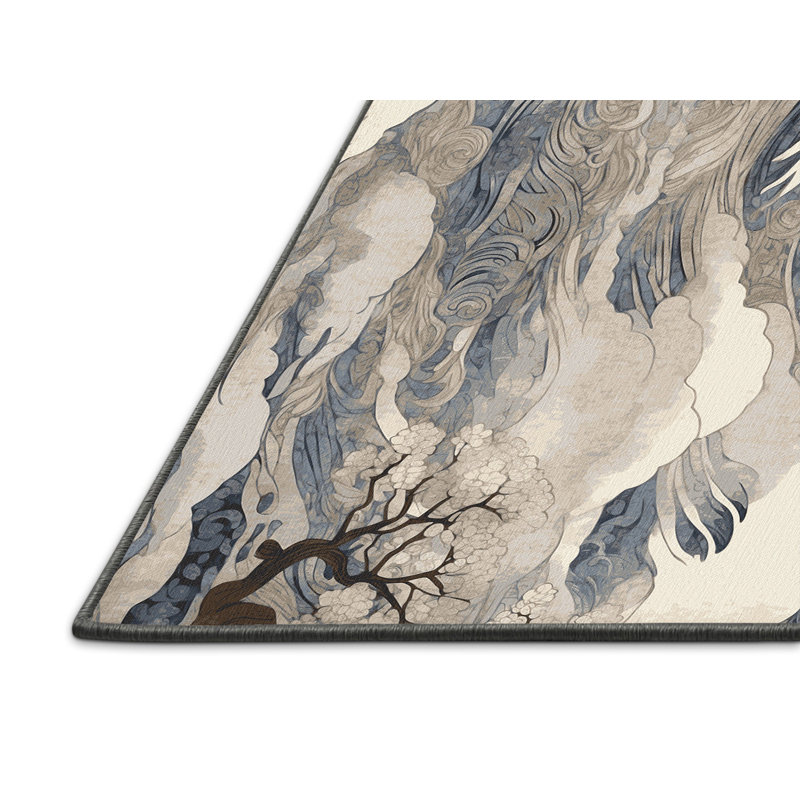 Scarlet Currents Rug, Rectangle 5' x 8'