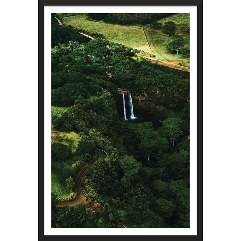 Emerald Falls Print by Sanjay Kothari