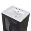 Meuble-lavabo 24 po avec lavabo, armoire en bois massif et panneau de fibres à densité moyenne, deux tiroirs + porte, tablette réglable