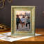 Cadre photo poli antique 3 pièces 8 "x 10" avec support de table et crochets muraux