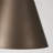 1 - Light Antique Brass Dome Pendant