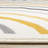 Fresno Cream Blue Yellow Curved Lines Area Rug-102211059