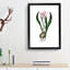 Autumn Crocus Flowers Illustration - Framed Print-55456878-55456879