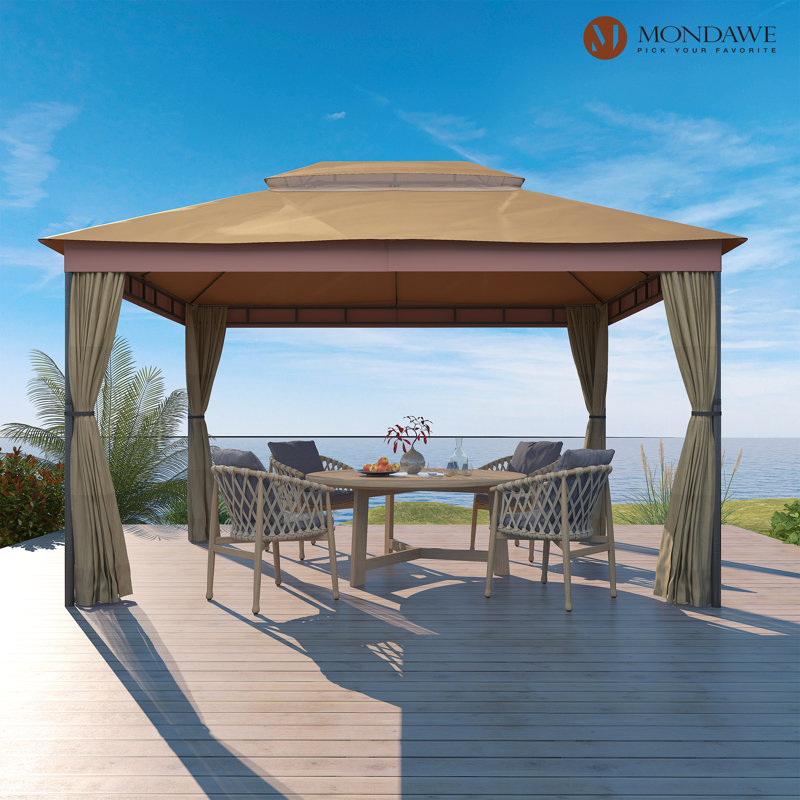 10 pi. L 13 pi. D Pavillon de jardin en fer