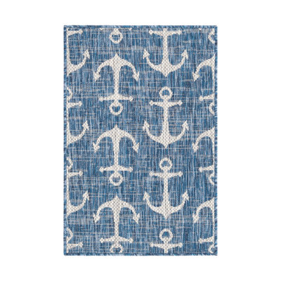 Tapis intérieur / extérieur bleu Glidden