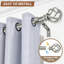 Tringle à rideaux simple réglable de 36 à 72 po Aref-1470105320-1470105324