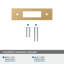 Medora Centre-to-Centre Rectangle Cabinet Pull Backplate-111952308-111952315