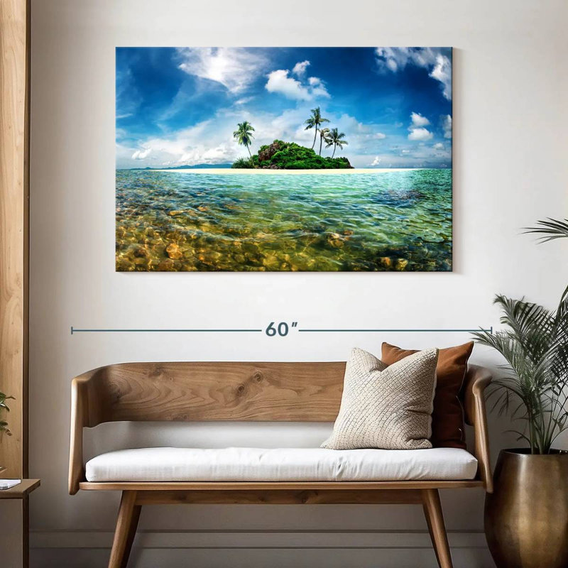 Gillard Exotic Paradise Island, H 32 po x l 48 po