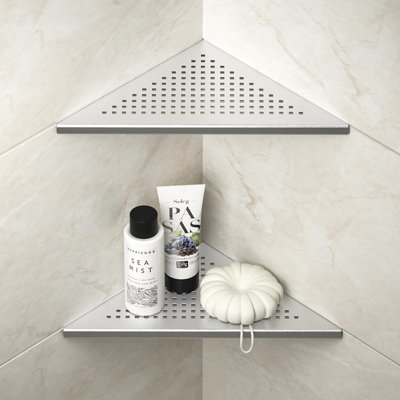 10" Brushed 304 Stainless Steel Recessed Shelf for Bathroom