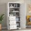 Armoire de rangement avec portes pour salle de bain / bureau, trois tiroirs-2125322413
