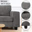 Lesley Upholstered Sofa, Rust-1793691008