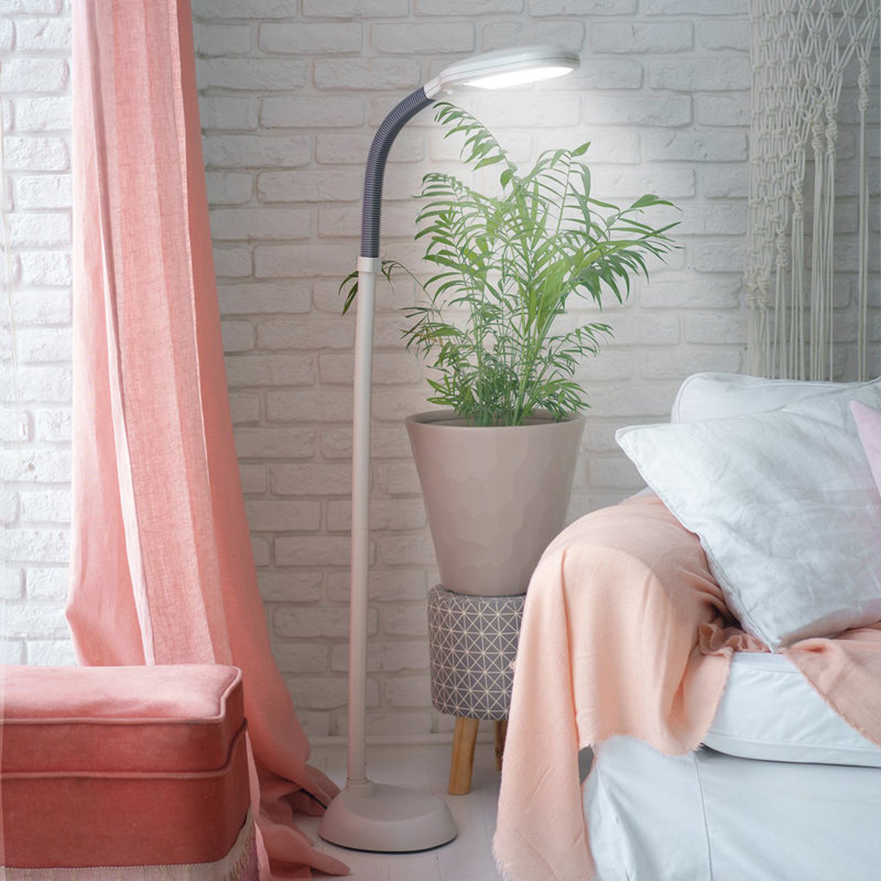 Lampe de travail sur pied 53 po, gris
