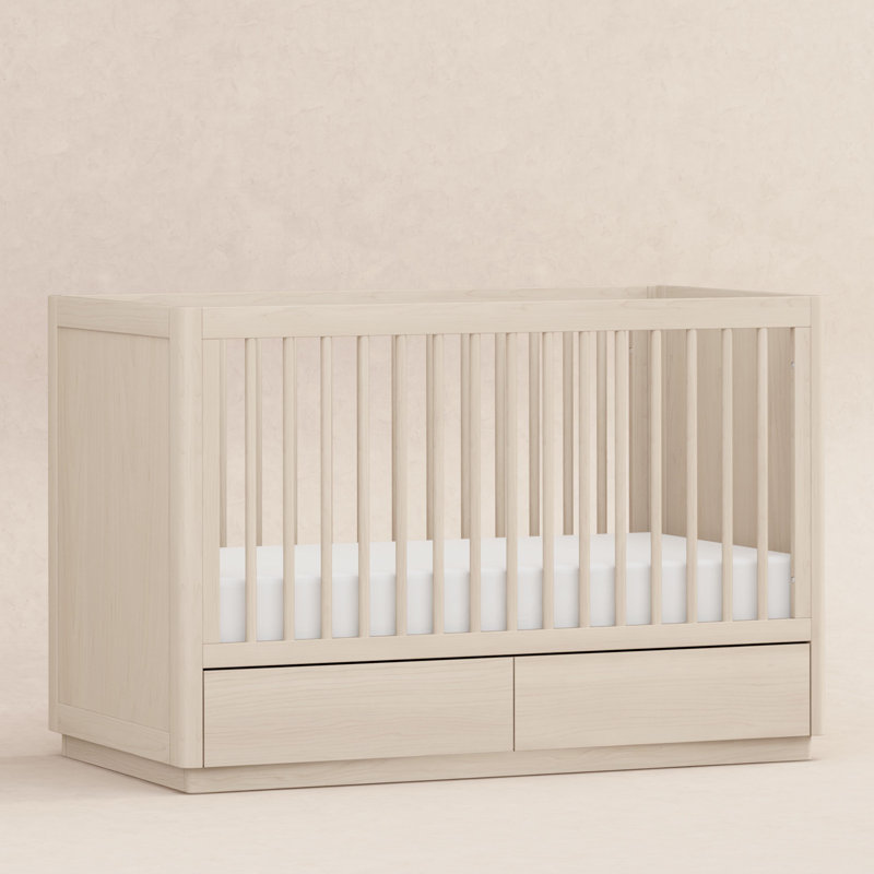 Bento 3-in-1 Convertible Crib with Storage, Washed Natural