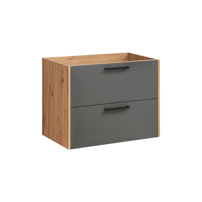 Eipper 80cm Single Bathroom Vanity Base Only, Grey