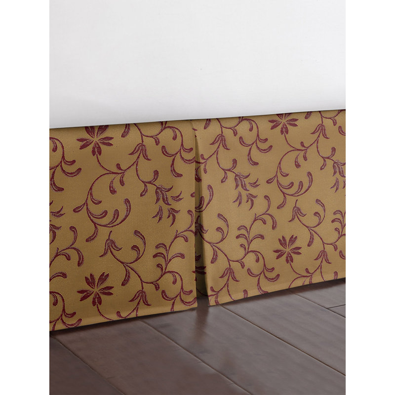 Kelda Bed Skirt, 15", Queen, Copper Cranberry
