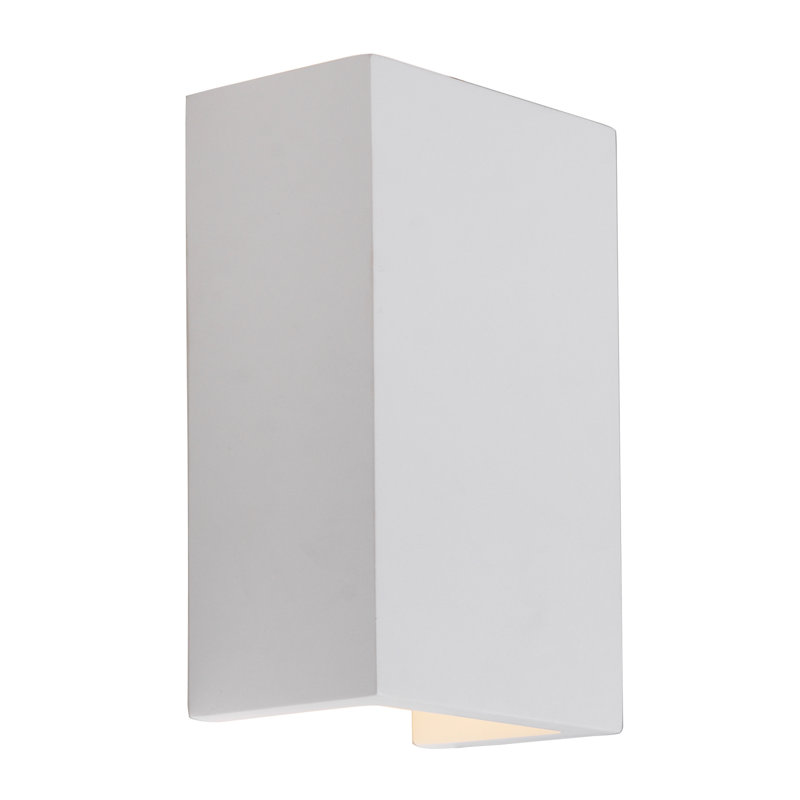 Lesia Ceramic Flush Mounted Sconce, White