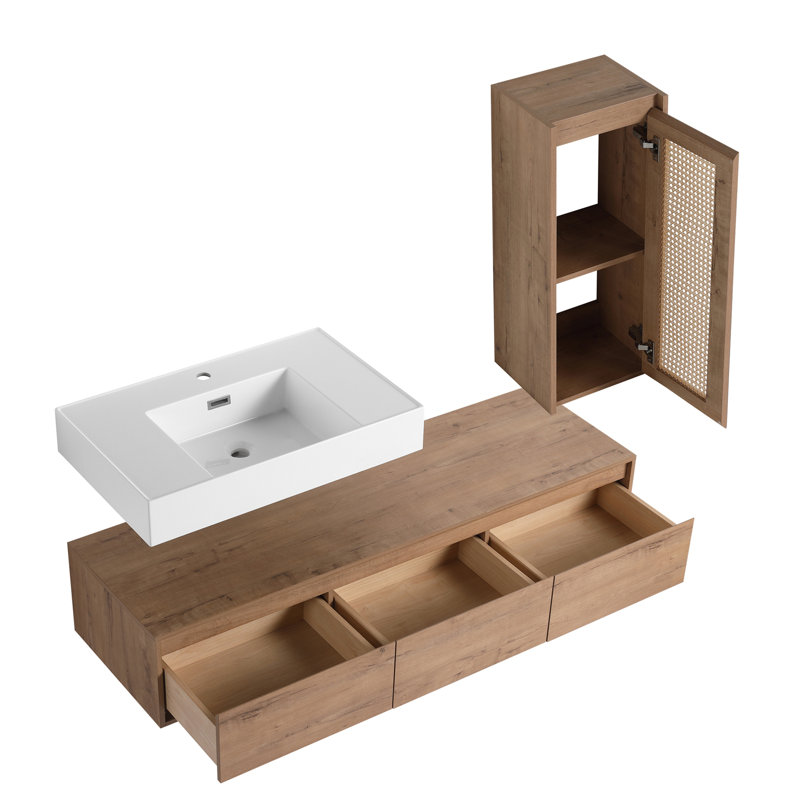 Wall-Mounted Bathroom Vanity