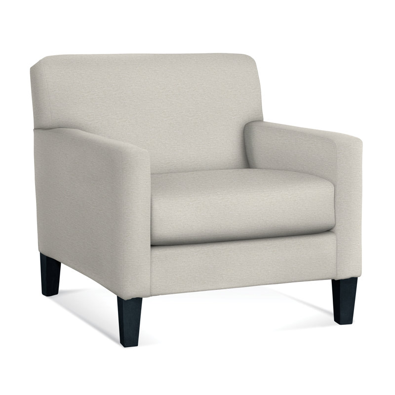 Tampa Armchair, White Performance Fabric; 0851-94, Java