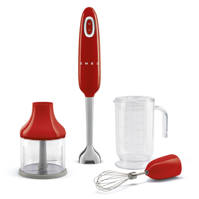 Hand Blender With Accessories, Red