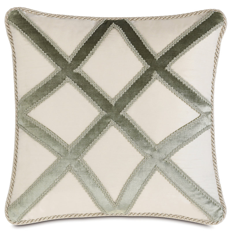Lourde Square Pillow Cover & Insert, Geometric 2, 18"H x 18"W